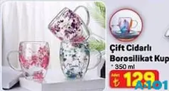 ÇİFT CİDARLI BOROSİLİKAT KUPA 350 ML